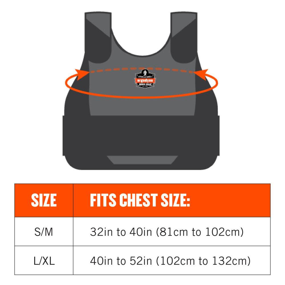 Chill Its 6215 Cooling Vest FR with Packs Orange