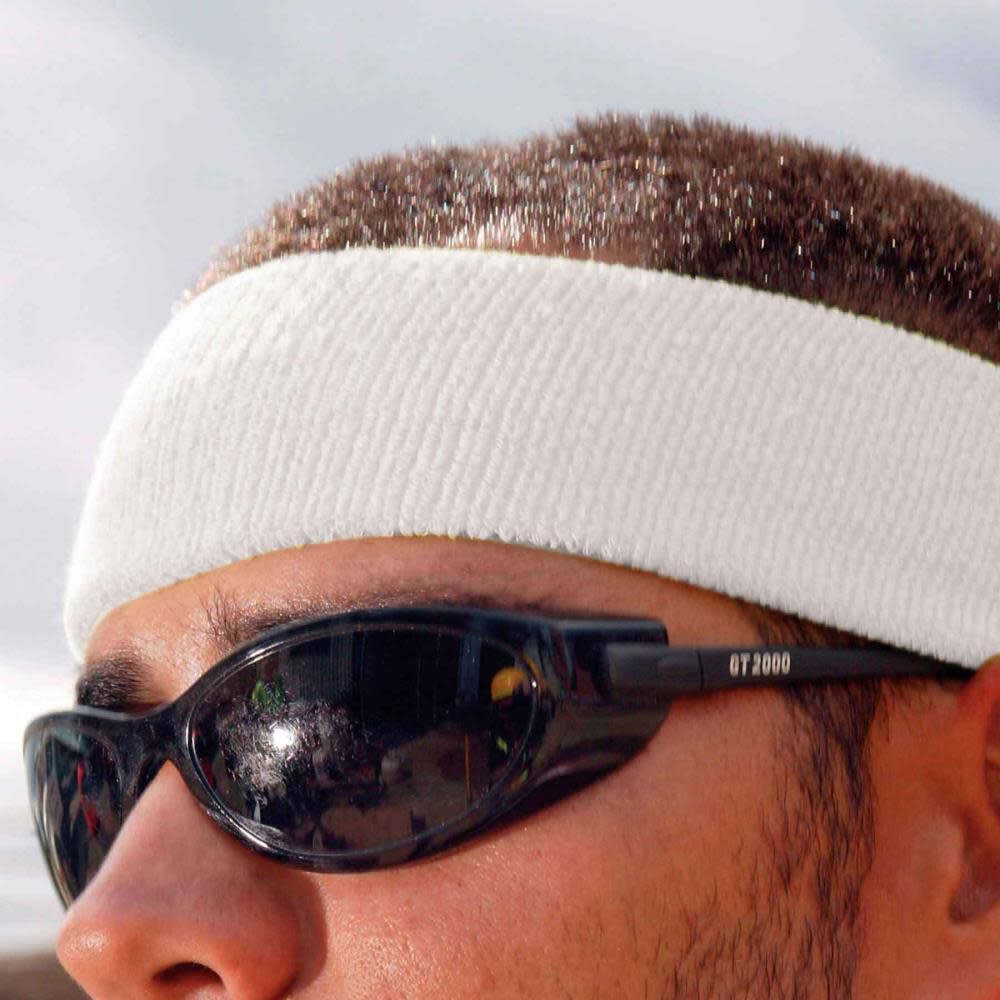 Chill Its 6550 Head Sweatband White 12450