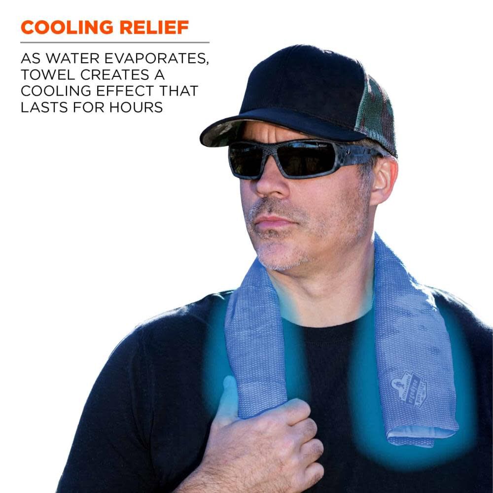 Chill Its 6602 Evaporative Cooling Towel Blue 50pk 12410