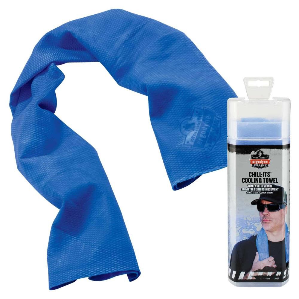 Chill Its 6602 Evaporative Cooling Towel Blue 50pk 12410