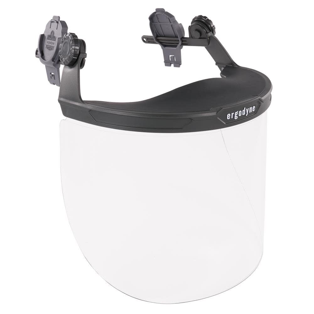 Clear Lens Gray Hard Hat Face Shield for Full Brim 60245