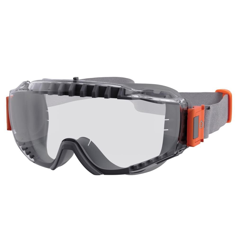 Clear Lens Gray OTG Safety Goggles Neoprene Strap 60302