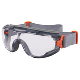 Clear Lens Gray Safety Goggles Neoprene Strap 60310