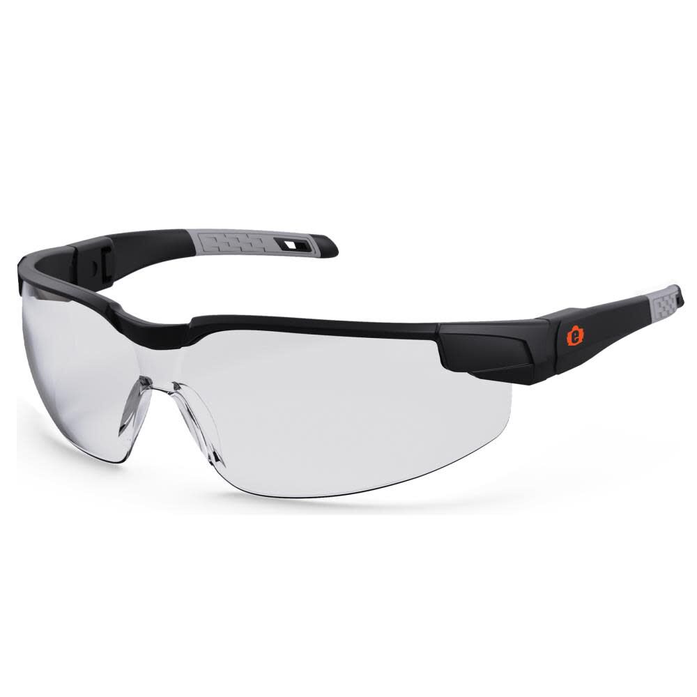 Clear Lens Matte Black Safety Glasses 50060