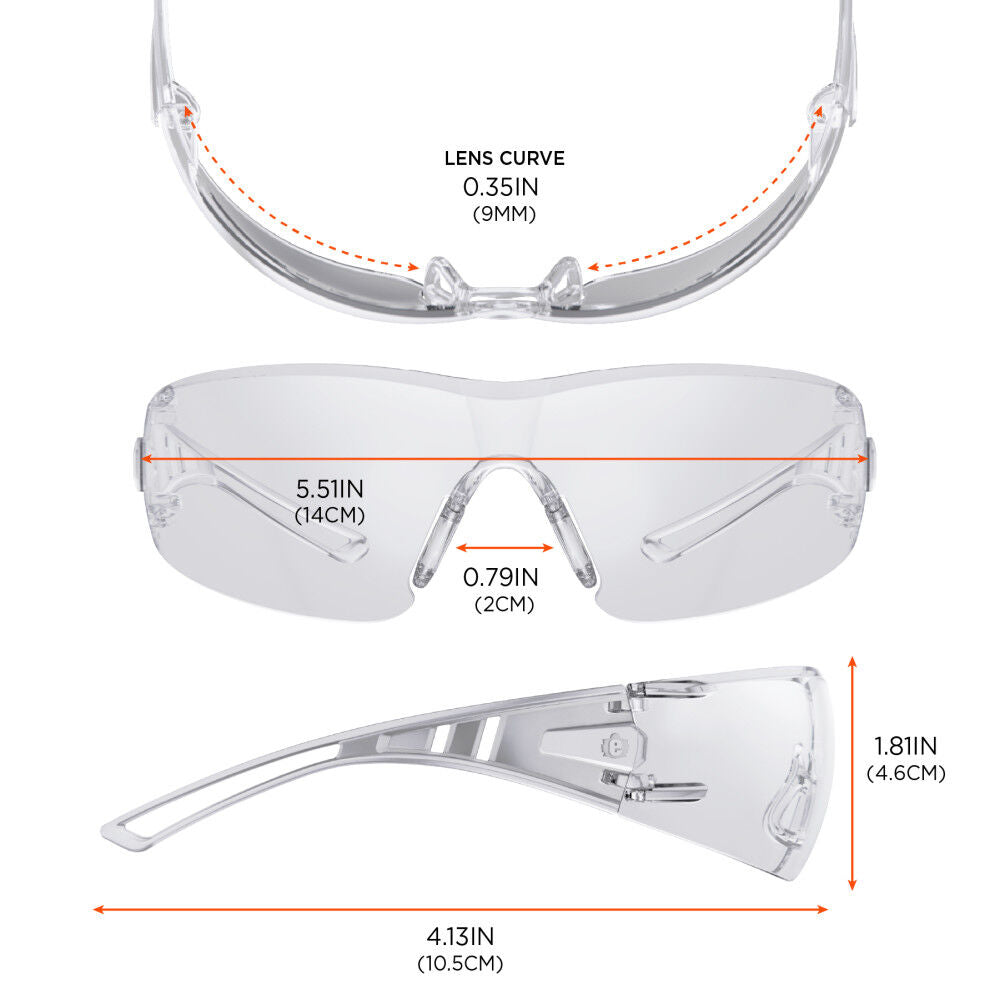 Clear Lens Safety Glasses 12pk 58101