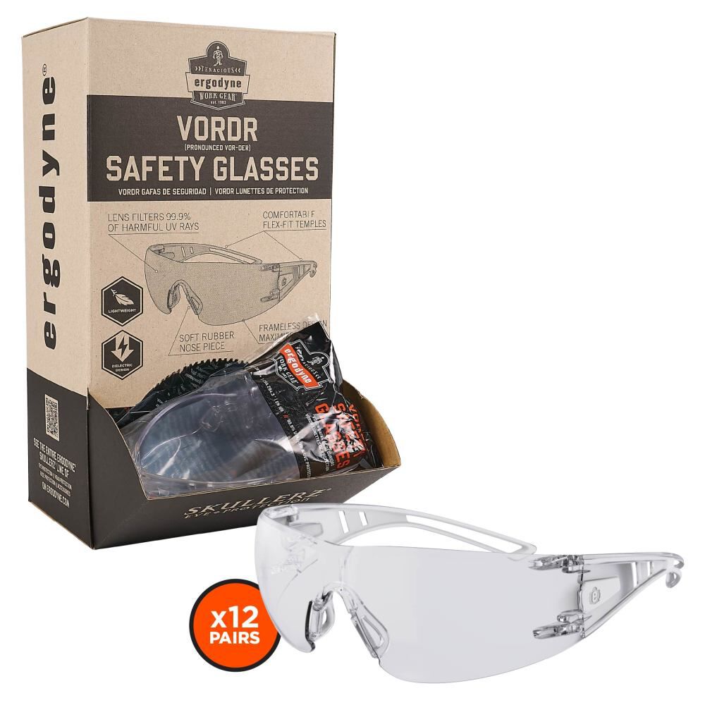 Clear Lens Safety Glasses 12pk 58101