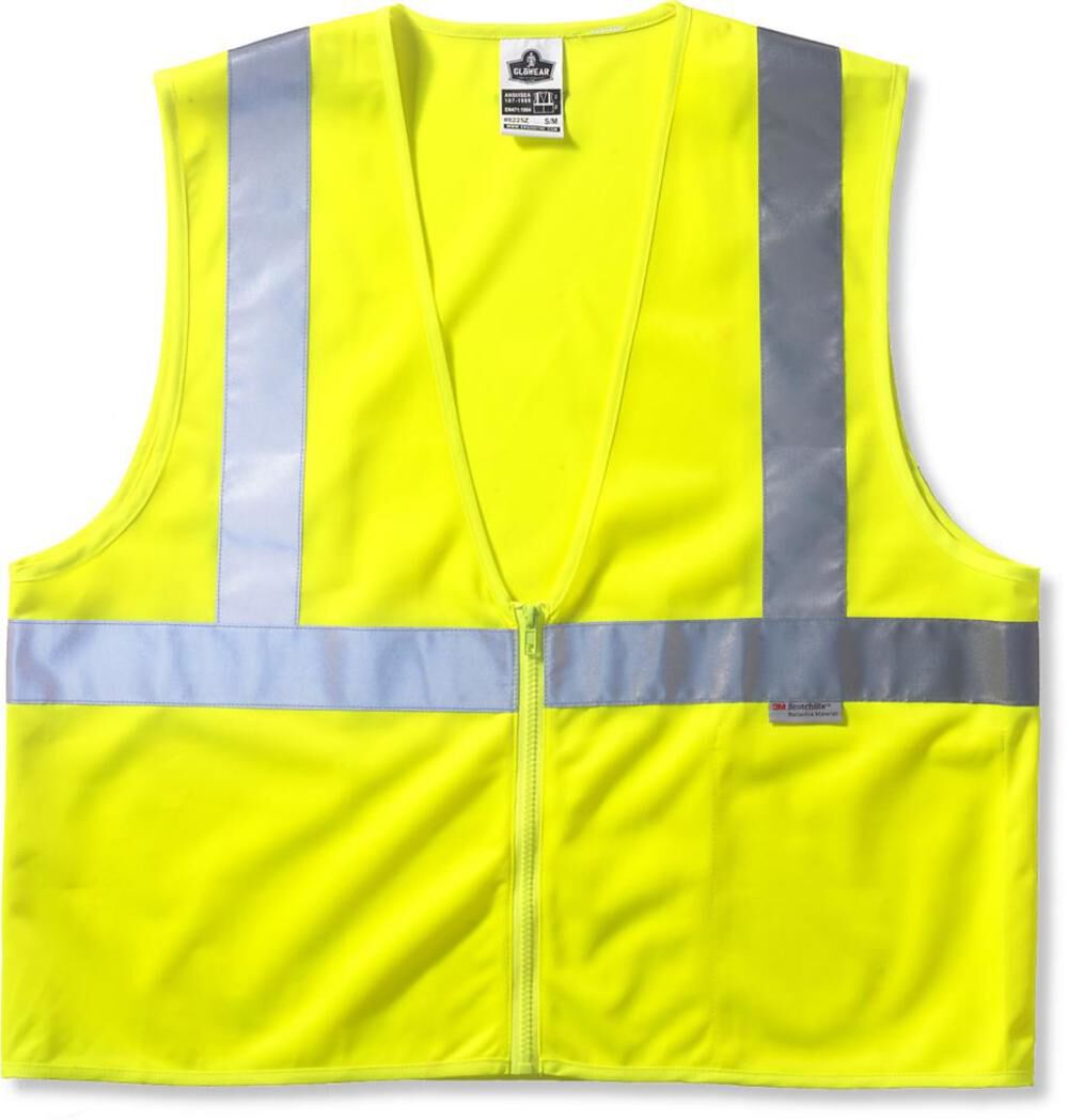 GloWear 8220Z Lime Class 2 Standard Vest - 2X/3X 21127