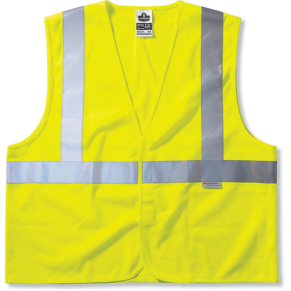 GloWear 8225HL Class 2 Lime Green Safety Vest - L/XL 21185