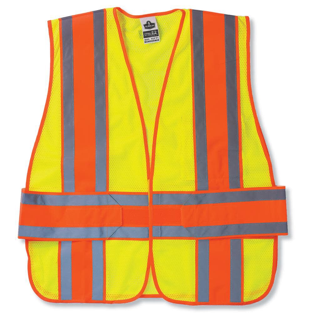 GloWear 8240HL Class 2 Lime Green Safety Vest - M/L 21394