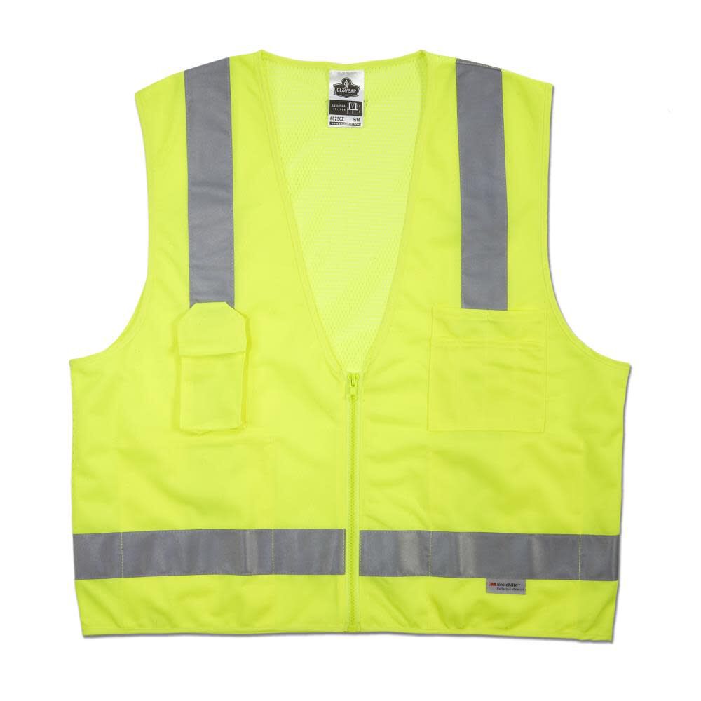 GloWear 8250Z Class 2 Lime Safety Vest - 4XL/5XL 21429