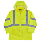 GloWear 8366 Lightweight Hi Vis Rain Jacket Lime 4X 24338