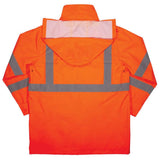 GloWear 8366 Lightweight Hi Vis Rain Jacket Orange Large 24364