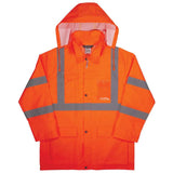 GloWear 8366 Lightweight Hi Vis Rain Jacket Orange Large 24364