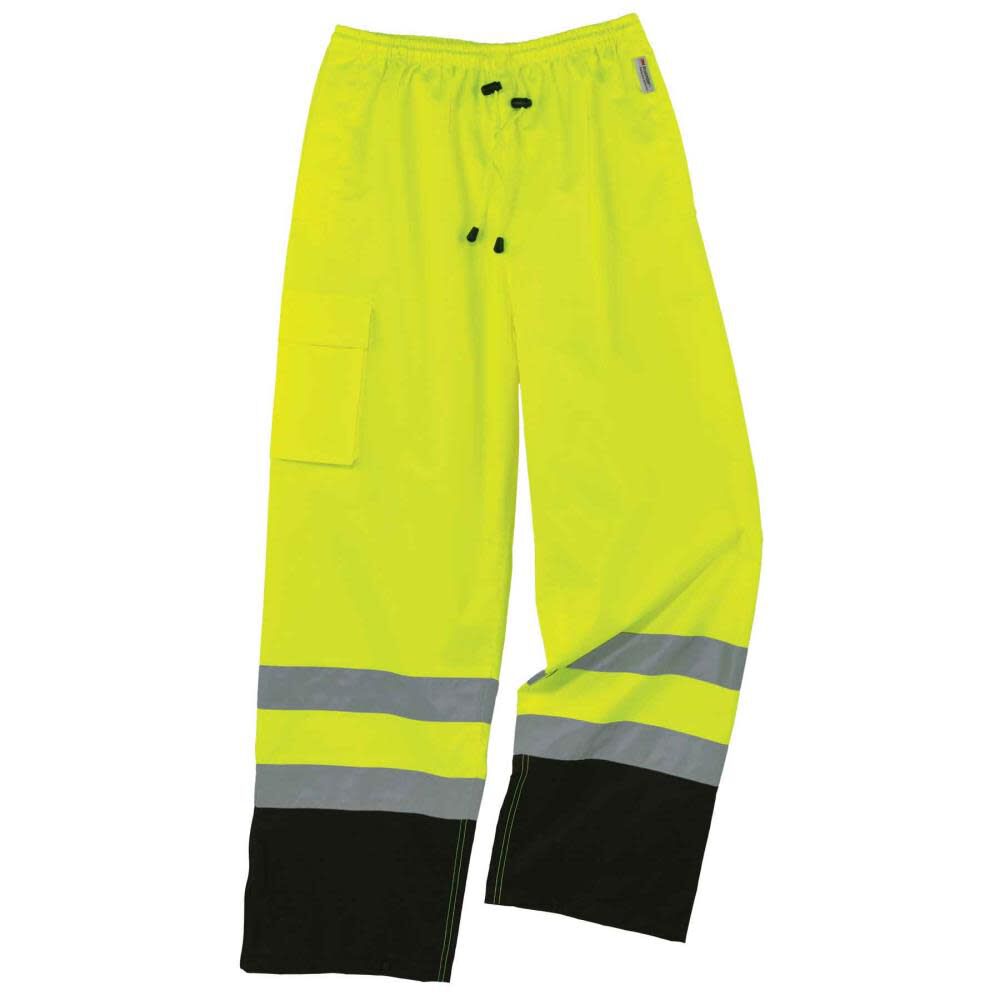 Glowear 8915BK Supplemental Class E Black Bottom Rain Pants - 2XL 25426