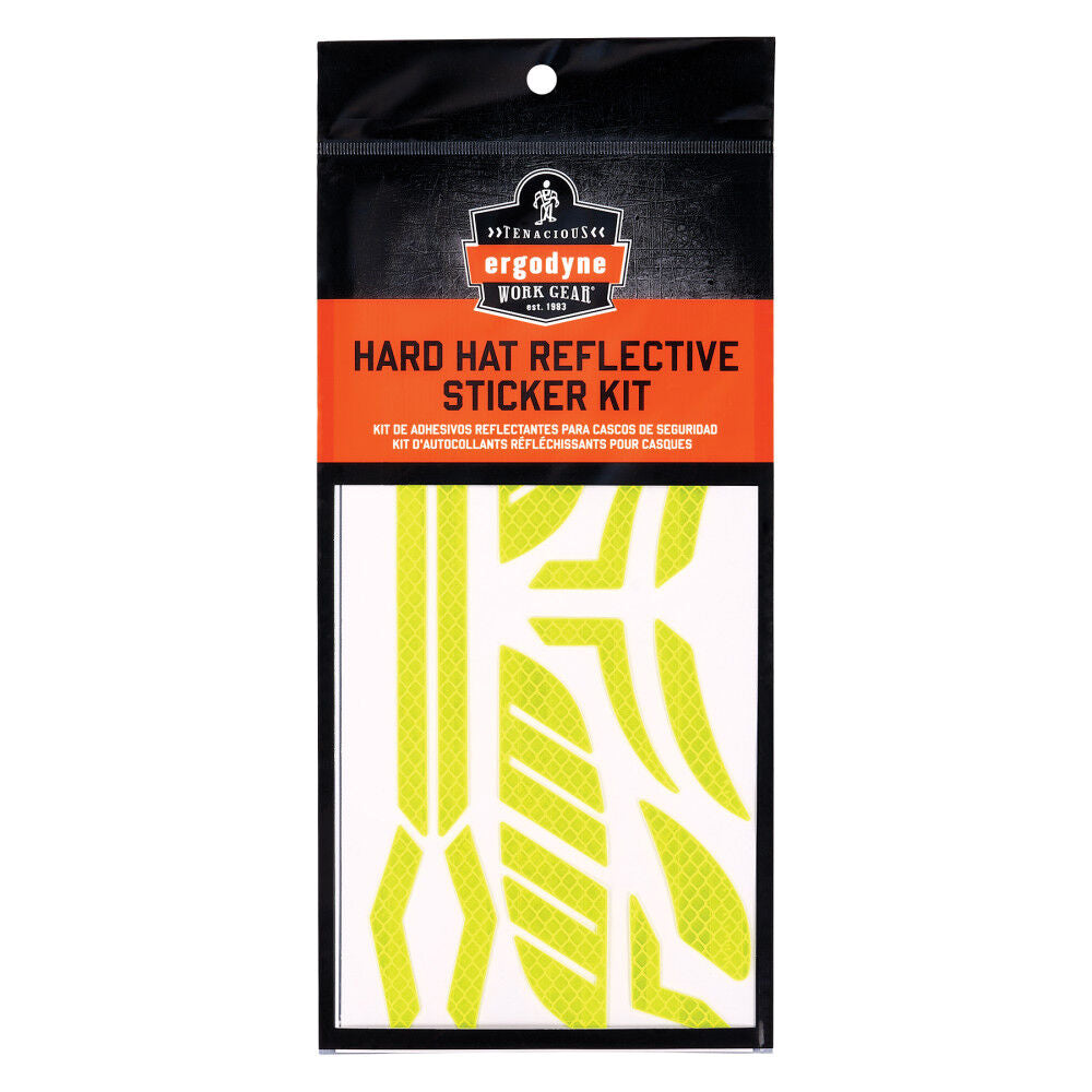 Hard Hat Reflective Yellow Sticker Kit 61102E