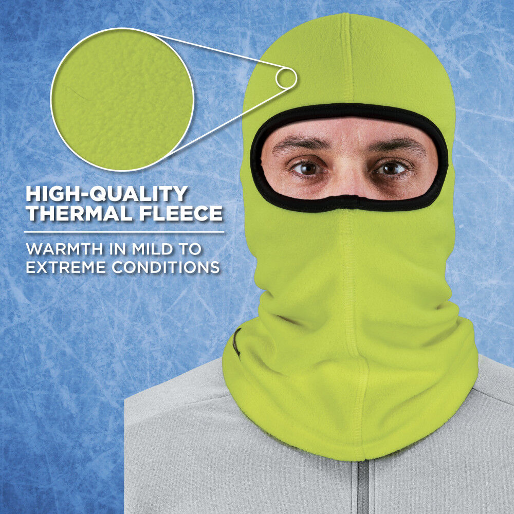 N-Ferno 6821 Lime Fleece Balaclava Face Mask 16829