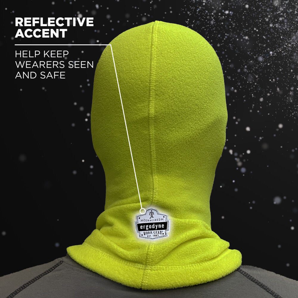 N-Ferno 6821 Lime Fleece Balaclava Face Mask 16829