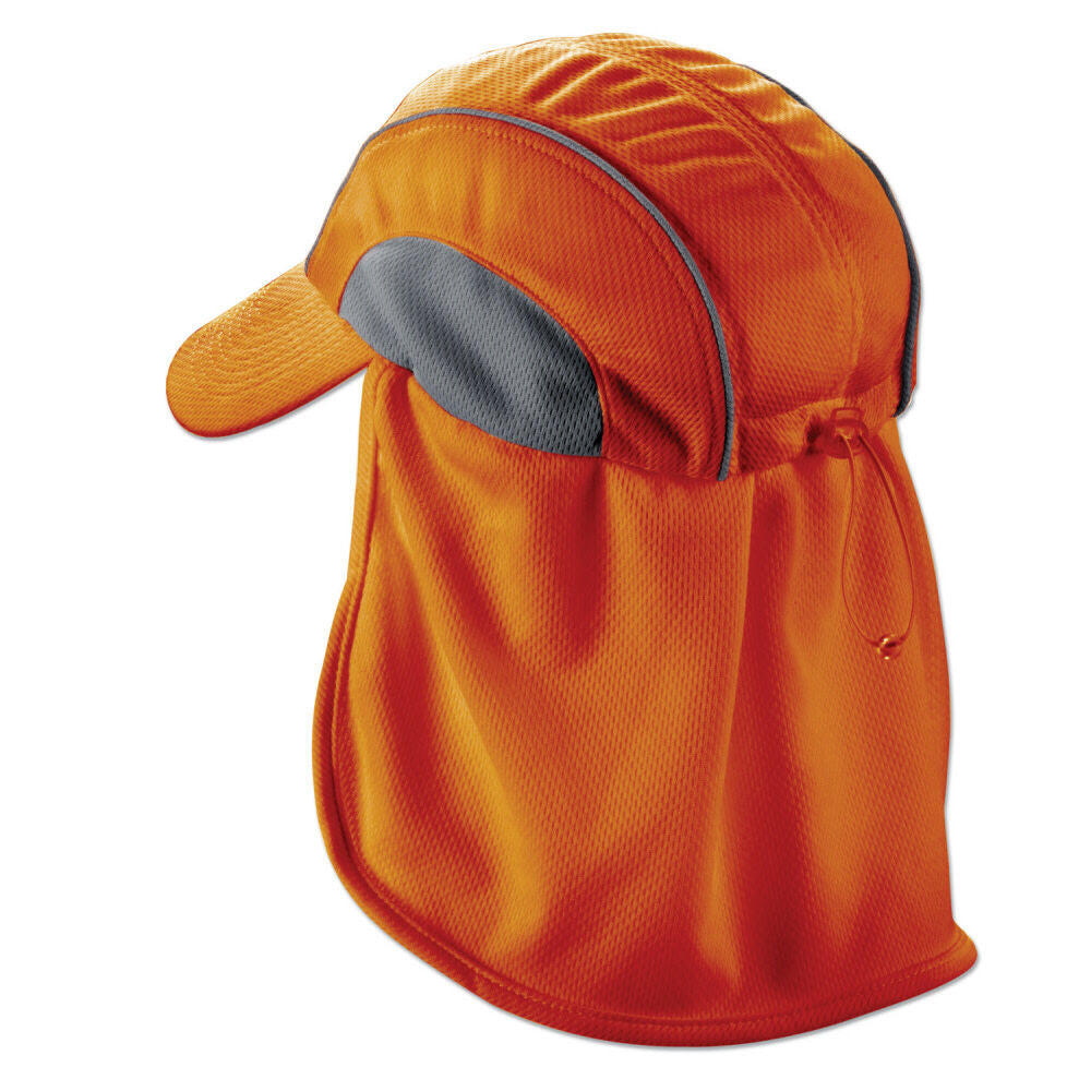 Orange High Performance Hat with Neck Shade 12521