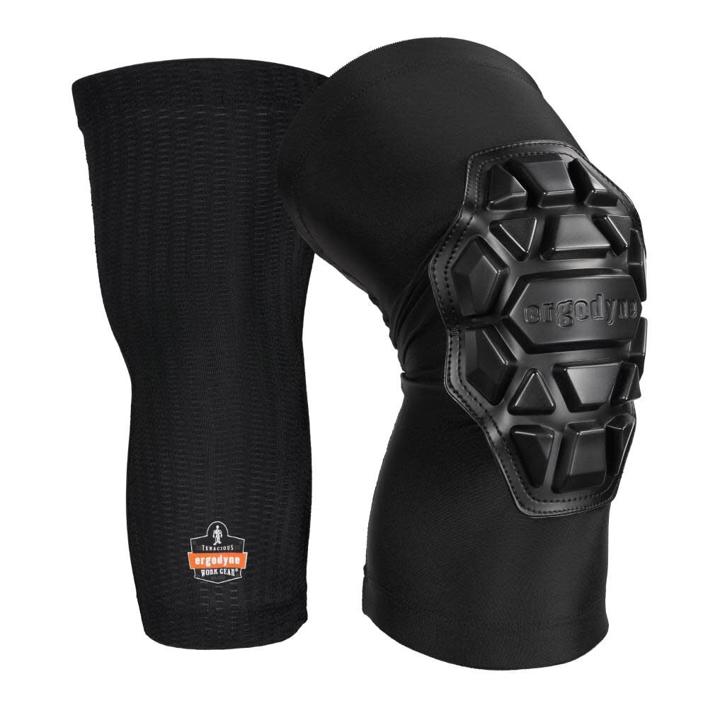 ProFlex 550 Padded Knee Sleeve 3 Layer Foam Cap Black L/XL 18552