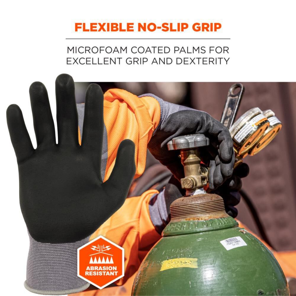 ProFlex 7000 Gloves Nitrile-Coated Microfoam Palm XS Gray 10371