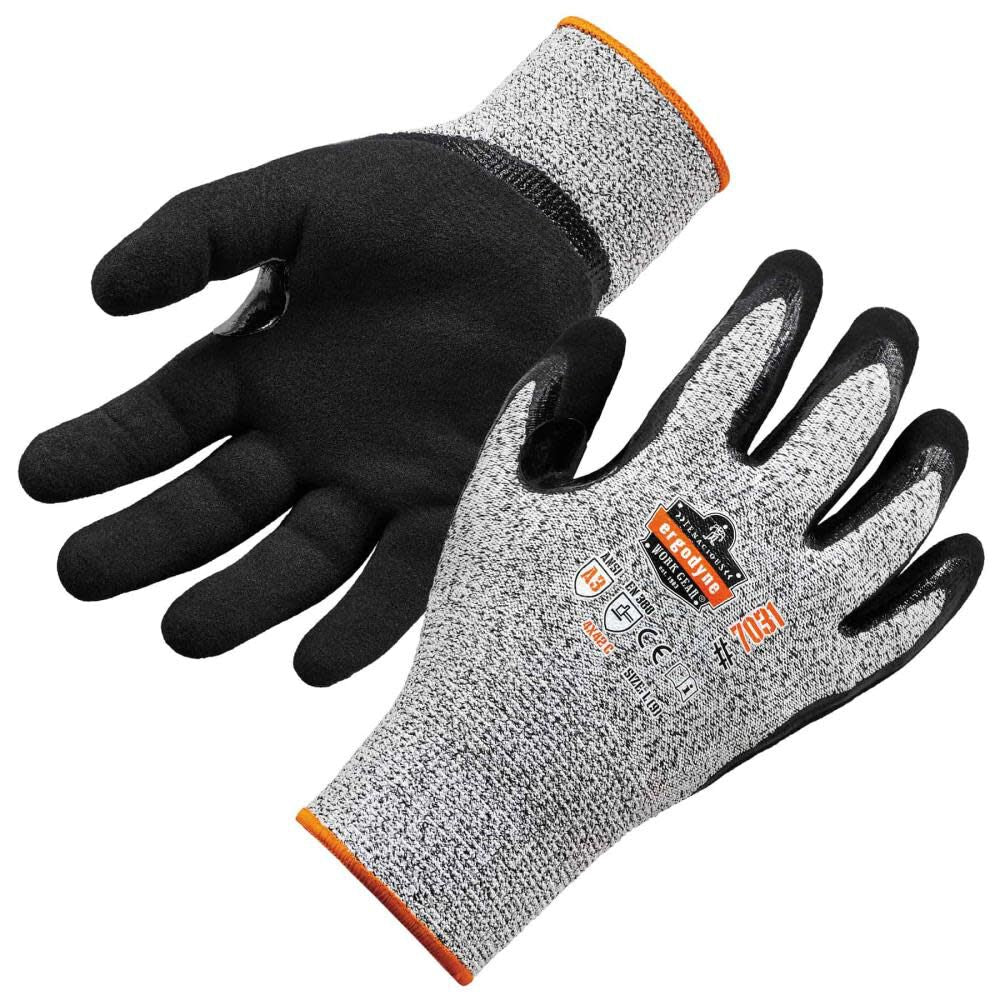 ProFlex 7031 Gloves ANSI A3 Nitrile Coated CR 2X Gray 17986