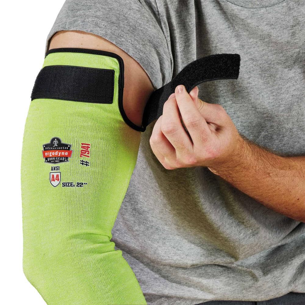 ProFlex 7941 PR Cut Resistant Arm Sleeve Pair 22in Lime 17945