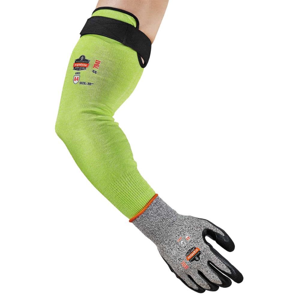 ProFlex 7941 PR Cut Resistant Arm Sleeve Pair 22in Lime 17945