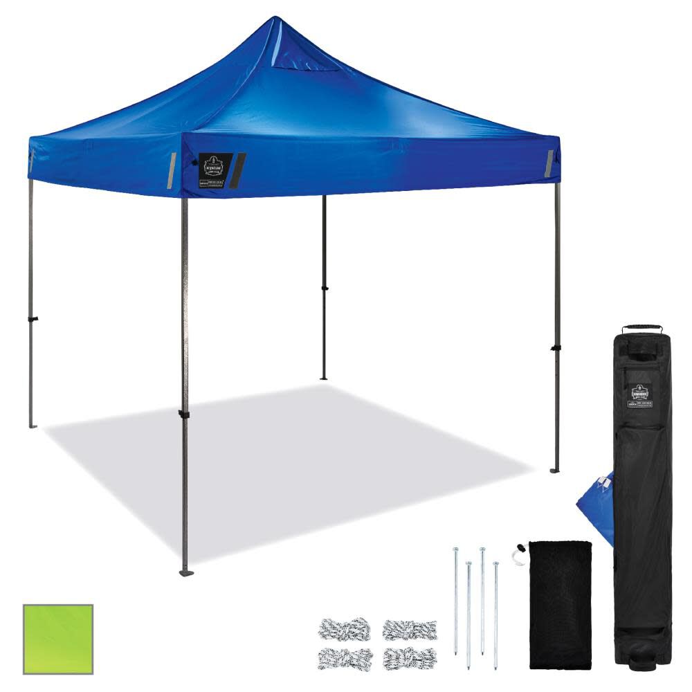 Shax 6000 Single Blue Heavy Duty Pop Up Tent 10' x 10' 12905