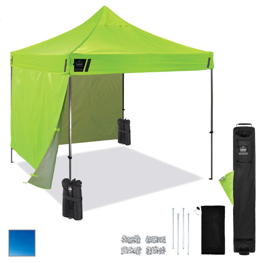 Shax 6051 Single Lime Heavy Duty Pop Up Tent Kit 10' x 10' 12951