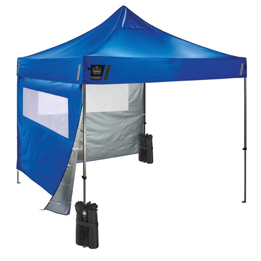 Shax 6052 Single Blue Heavy Duty Tent Kit Mesh Windows 10' x 10' 12982