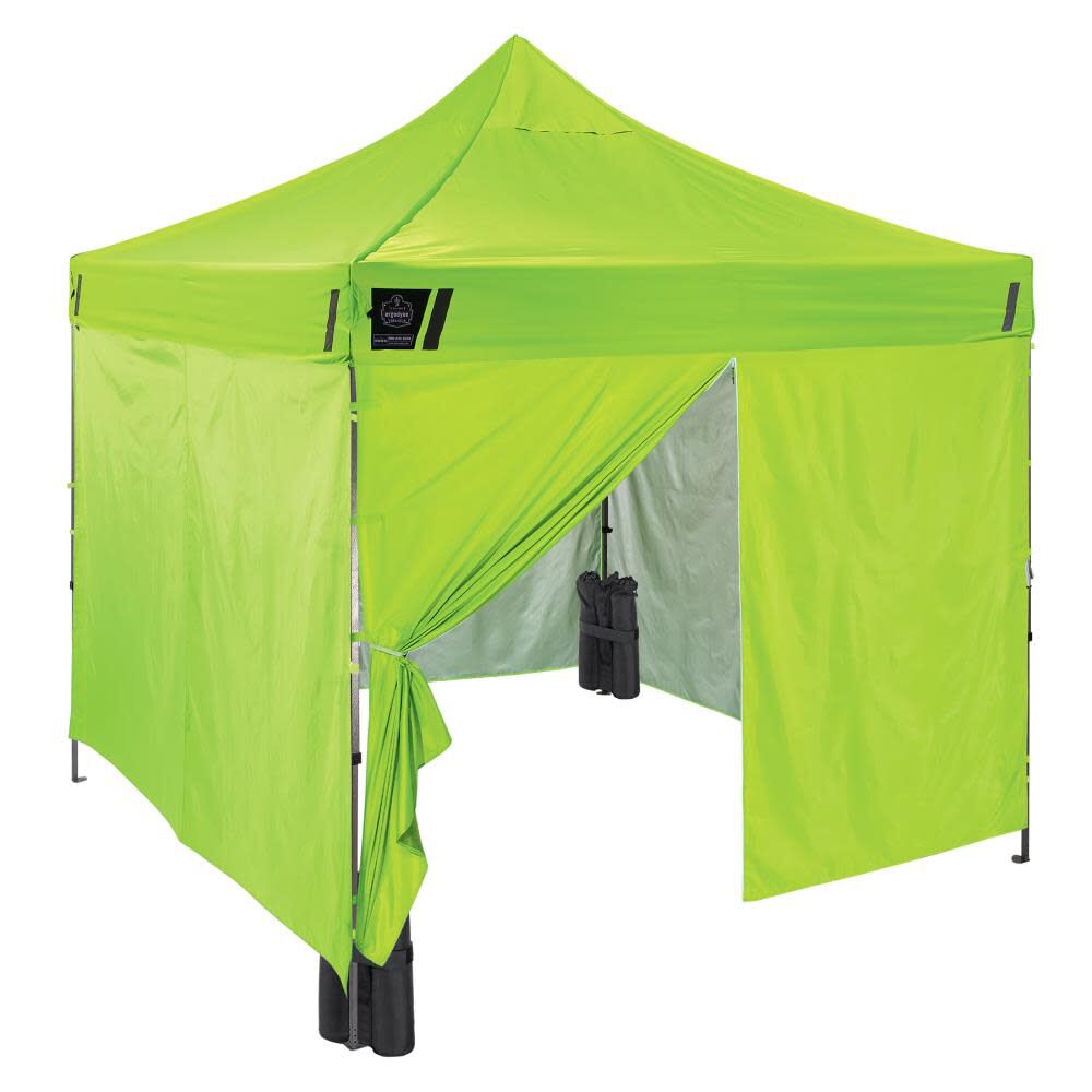 SHAX 6053 Enclosed Pop Up Tent Kit Includes 1 Tent & 4 Sidewalls 10' x 10' 12976