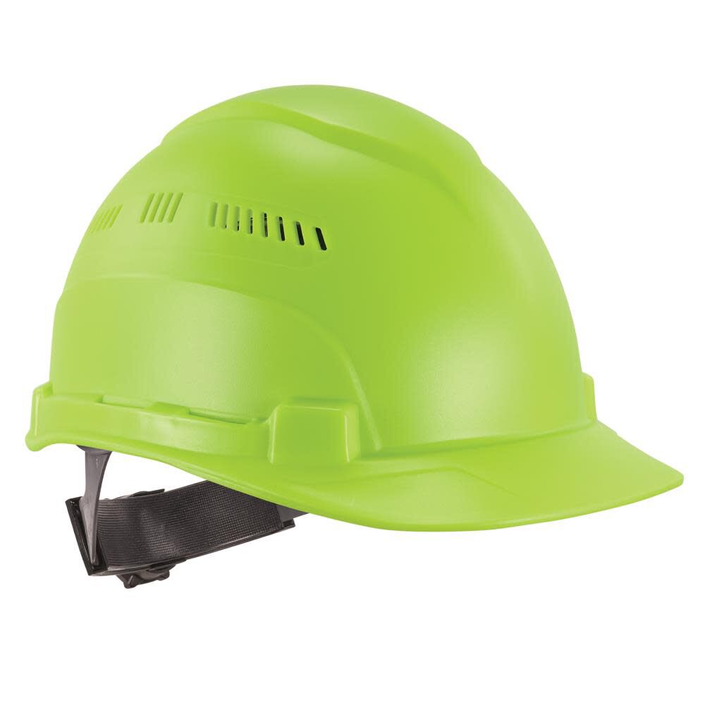 Skullerz 8966 Lime Lightweight Cap Style Hard Hat Vented Class C 60224