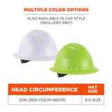 Skullerz 8969 Lime Lightweight Full Brim Hard Hat Class E 60232