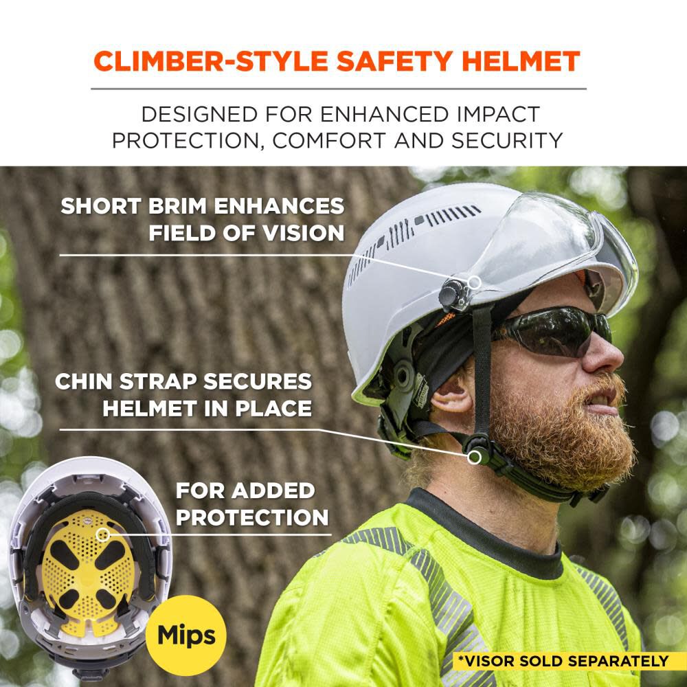 Skullerz 8975 MIPS Safety Helmet Class C with MIPS Technology White 60256