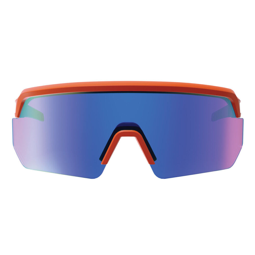 Skullerz AEGIR Polarized Mirrored Safety Glasses, Orange Frame, Blue Lens 55062