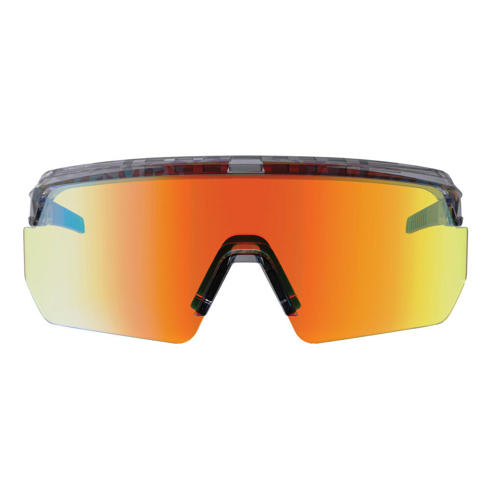 Skullerz AEGIR Polarized Mirrored Safety Glasses, Smoke Frame, Orange Lens 55060