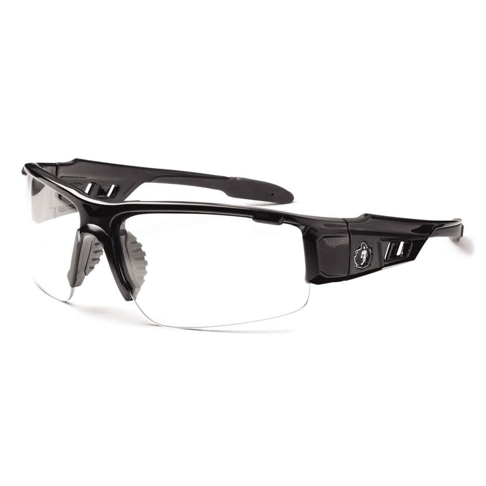 Skullerz Dagr Safety Glasses Anti-Fog Clear Lens with Black Frame 52003