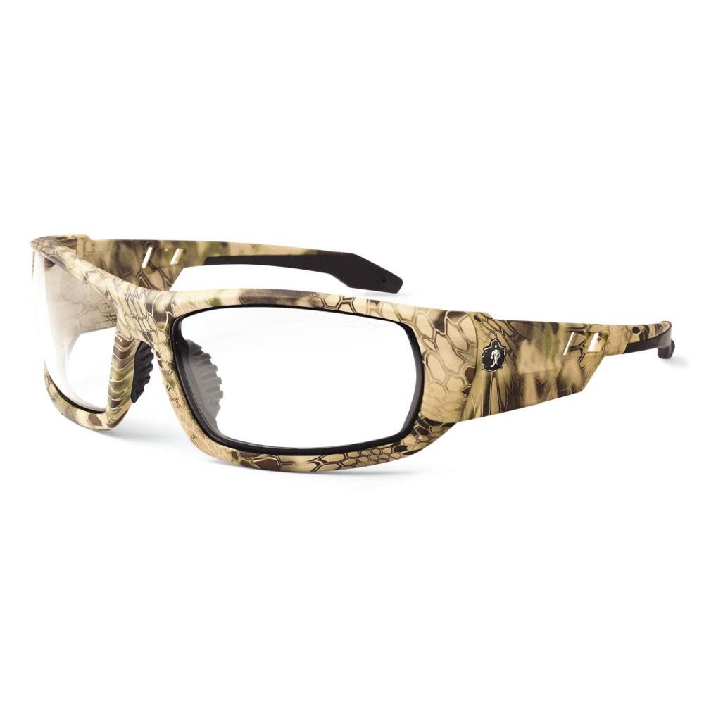 Skullerz Odin Safety Glasses with Anti-Fog Clear Lens and Kryptek Frame 50303