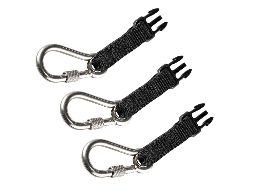 Squids 3025 Black Stainless Steel Carabiner 19325