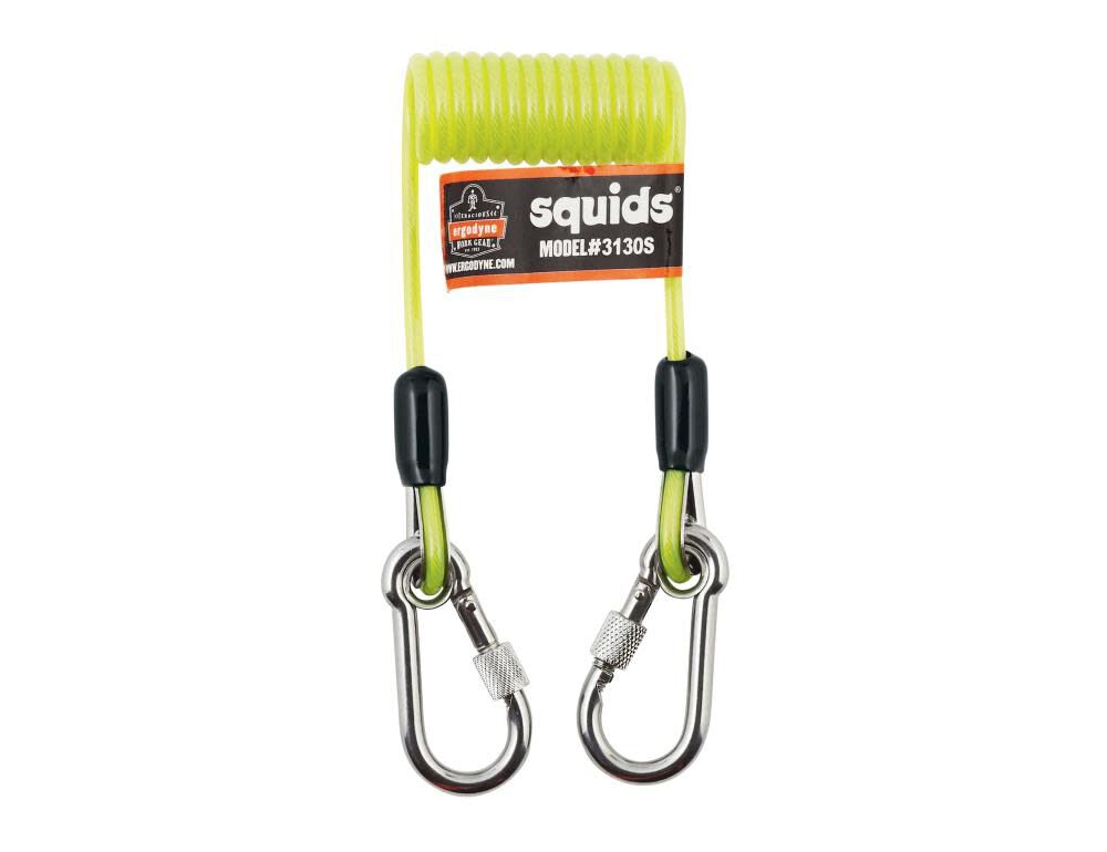 Squids 3130S Lime Coiled Cable Lanyard - 2Lb 19130