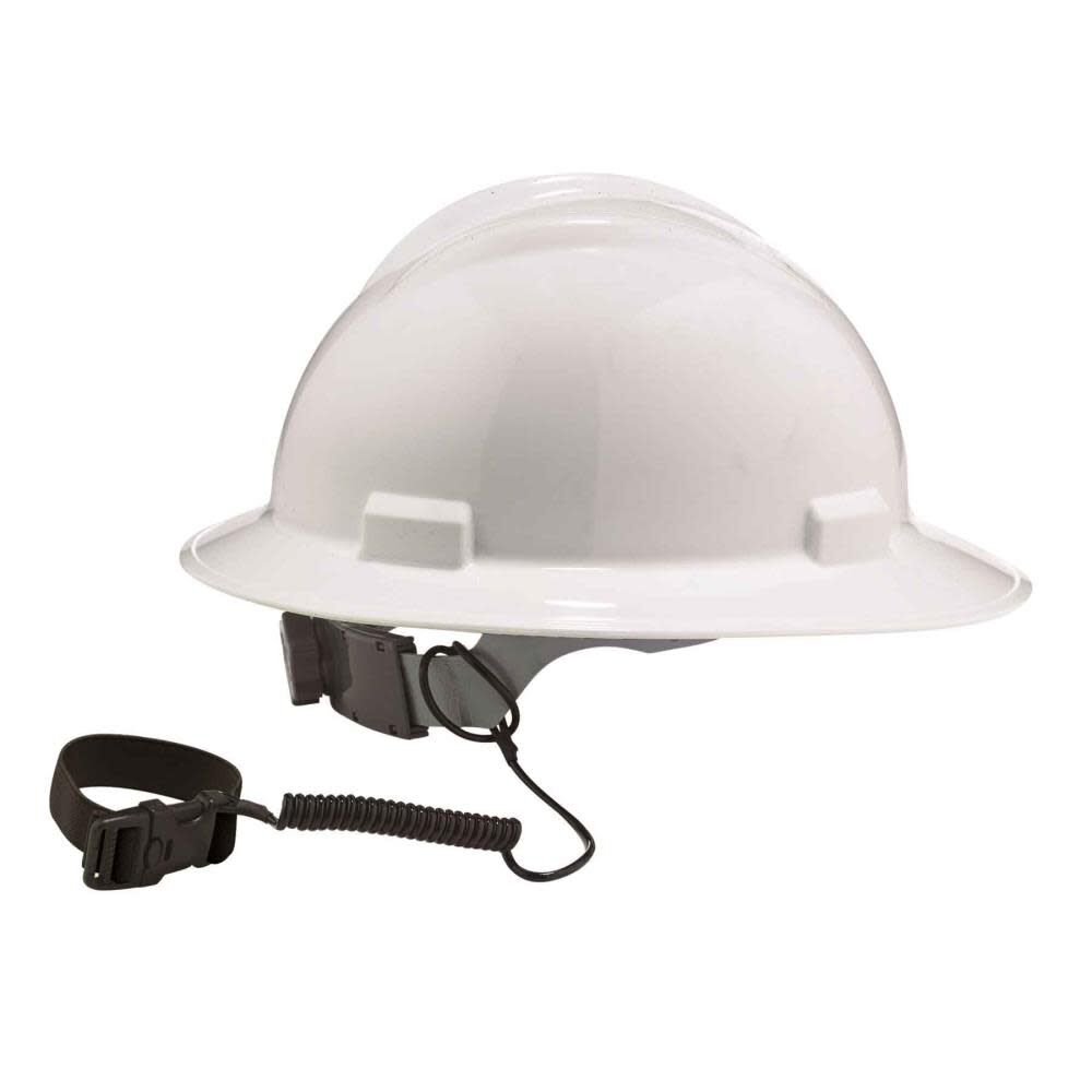 Squids 3157 Coil Hard Hat Lanyard with Buckle 19156