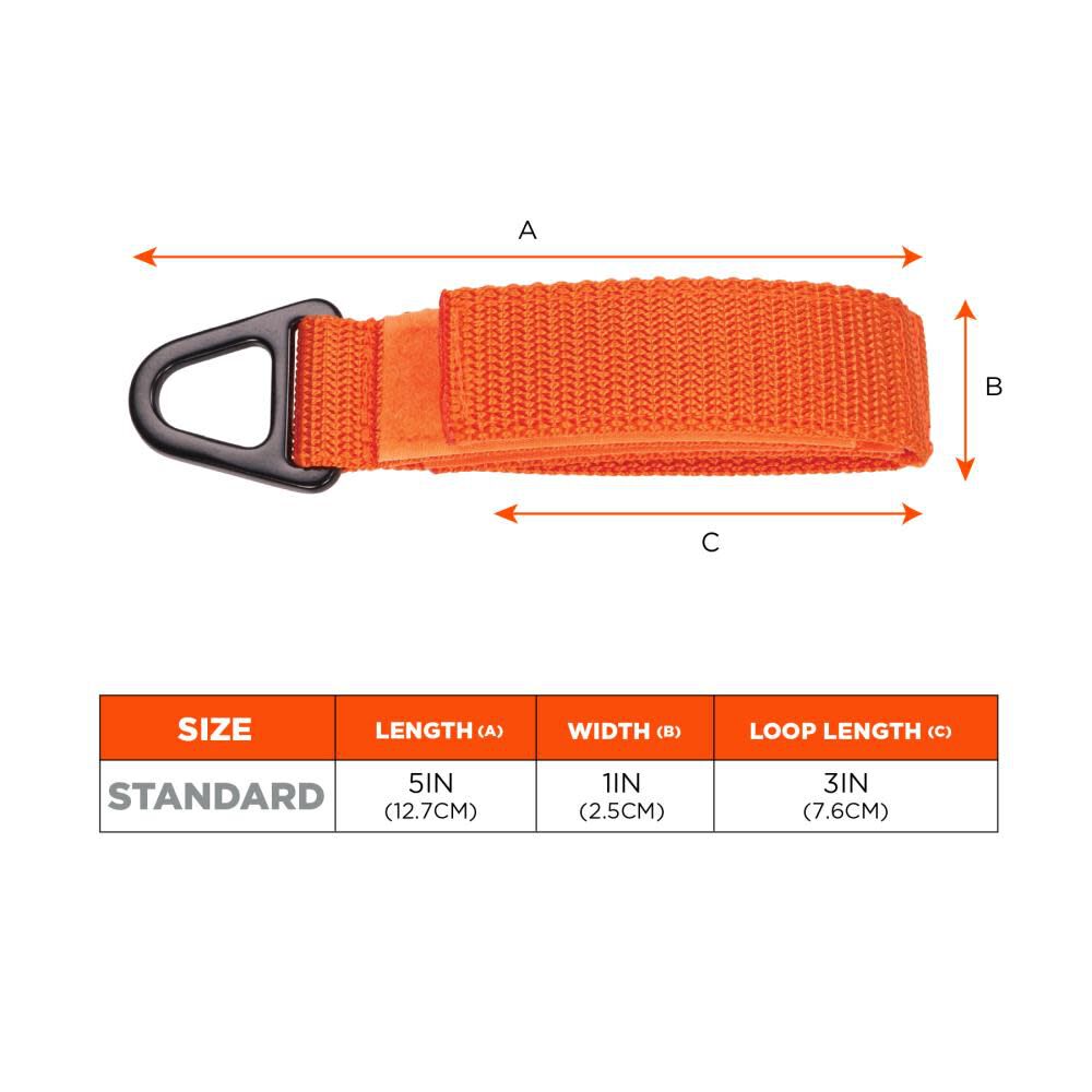 Squids 3172 Orange Anchor Strap Hook and Loop Closure 5lbs 2pk 19172