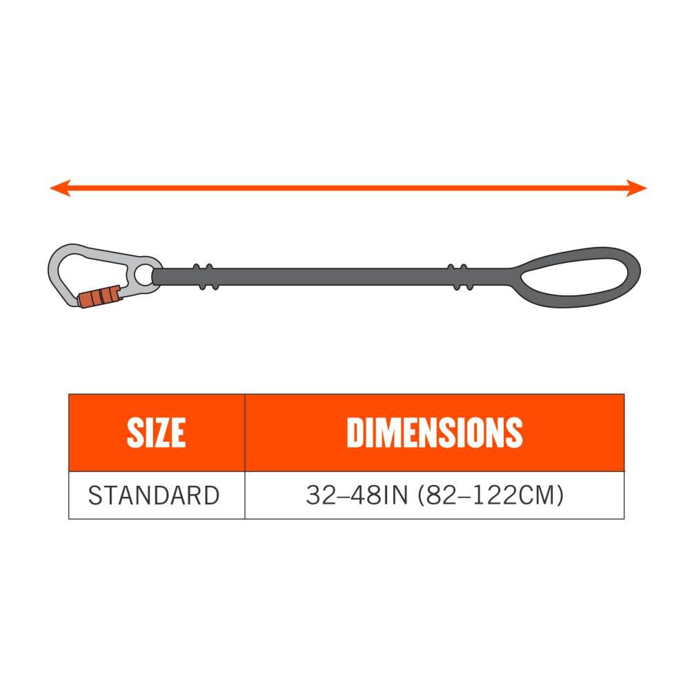 Standard Economy Single Carabiner Lanyard 19005