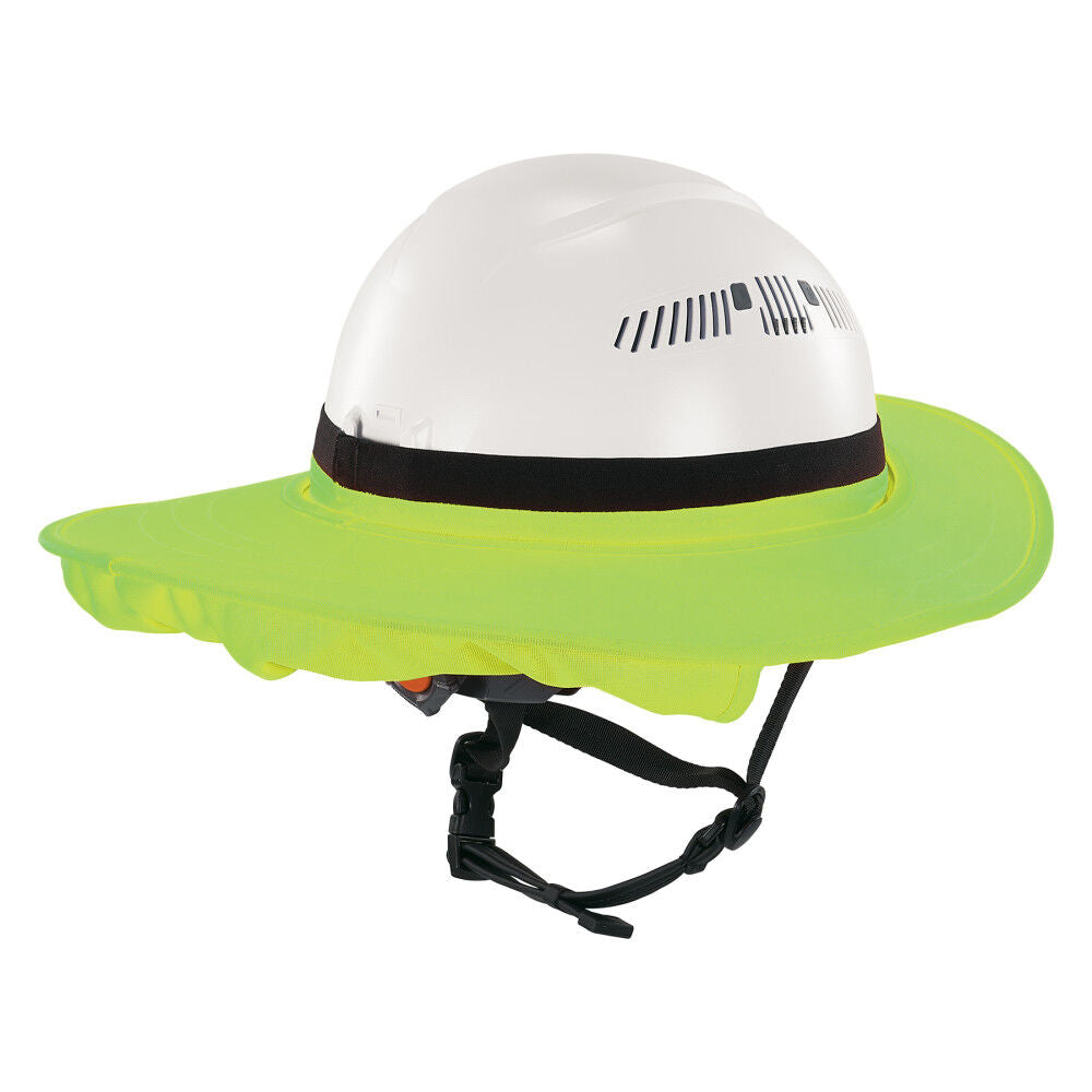 Universal Hard Hat Brim with Neck Shade, Lime 12721 – Tools.com