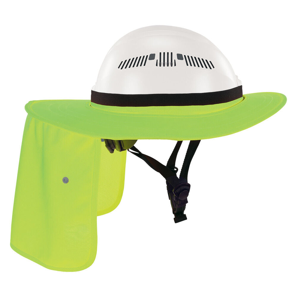 Universal Hard Hat Brim with Neck Shade, Lime 12721