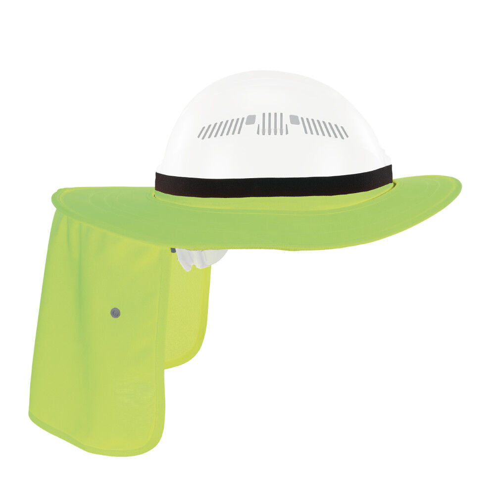 Universal Hard Hat Brim with Neck Shade, Lime 12721