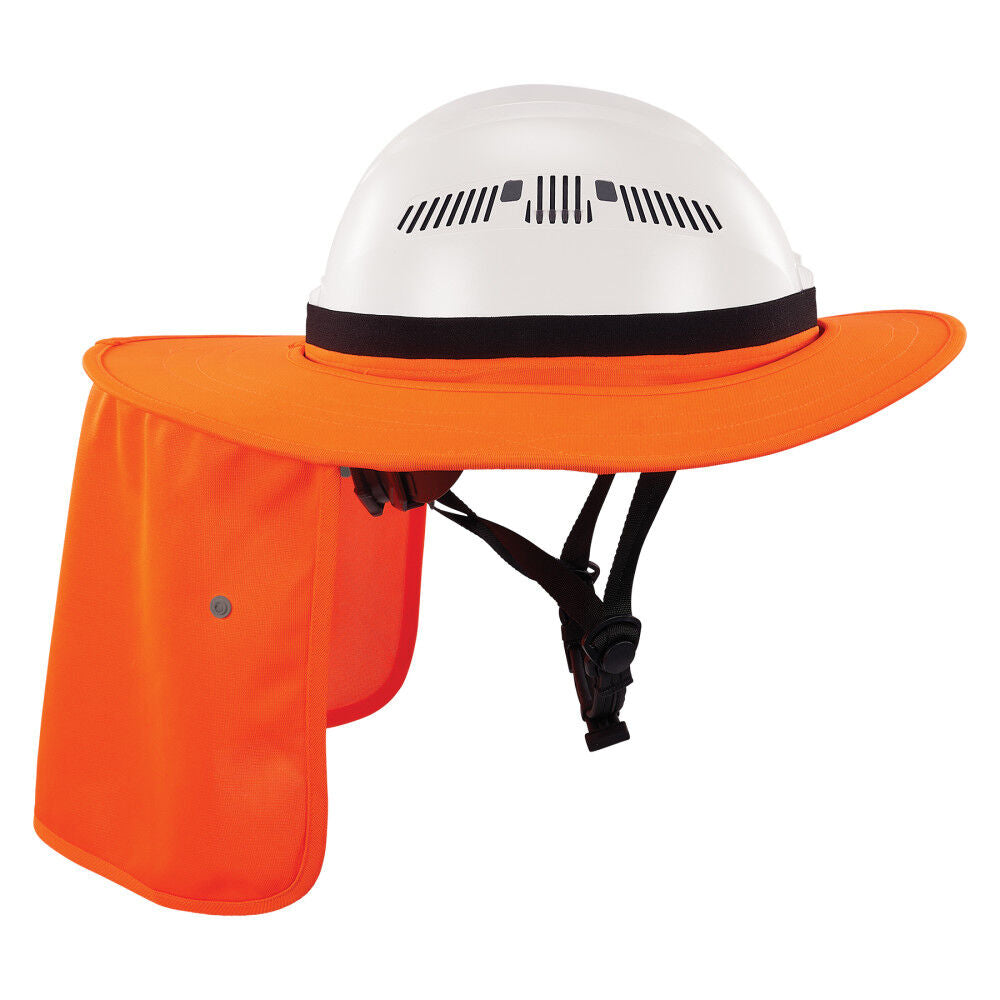 Universal Hard Hat Brim with Neck Shade, Orange 12722