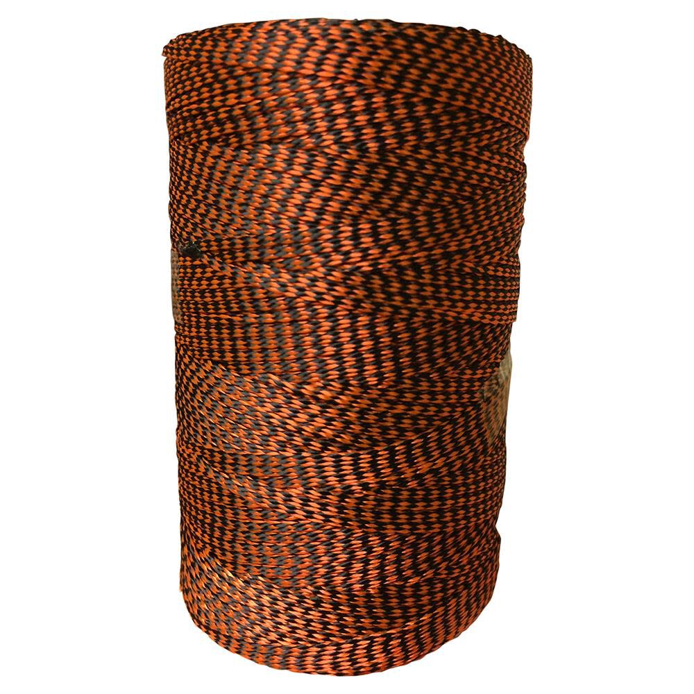 Nylon Seine Twine Braided Orange/Black #18 x 500' BSTOB0500