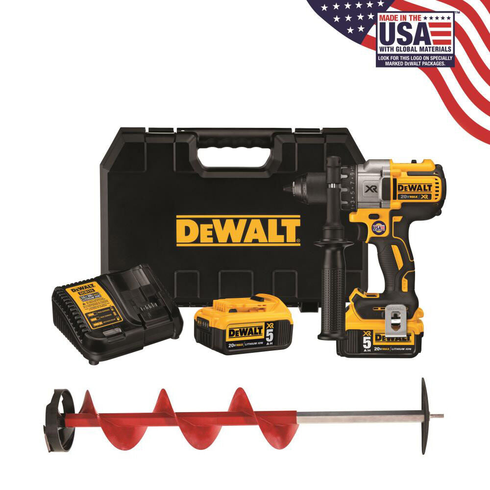 6in Ice Auger with DEWALT 20v MAX Drill Kit 35400ADK