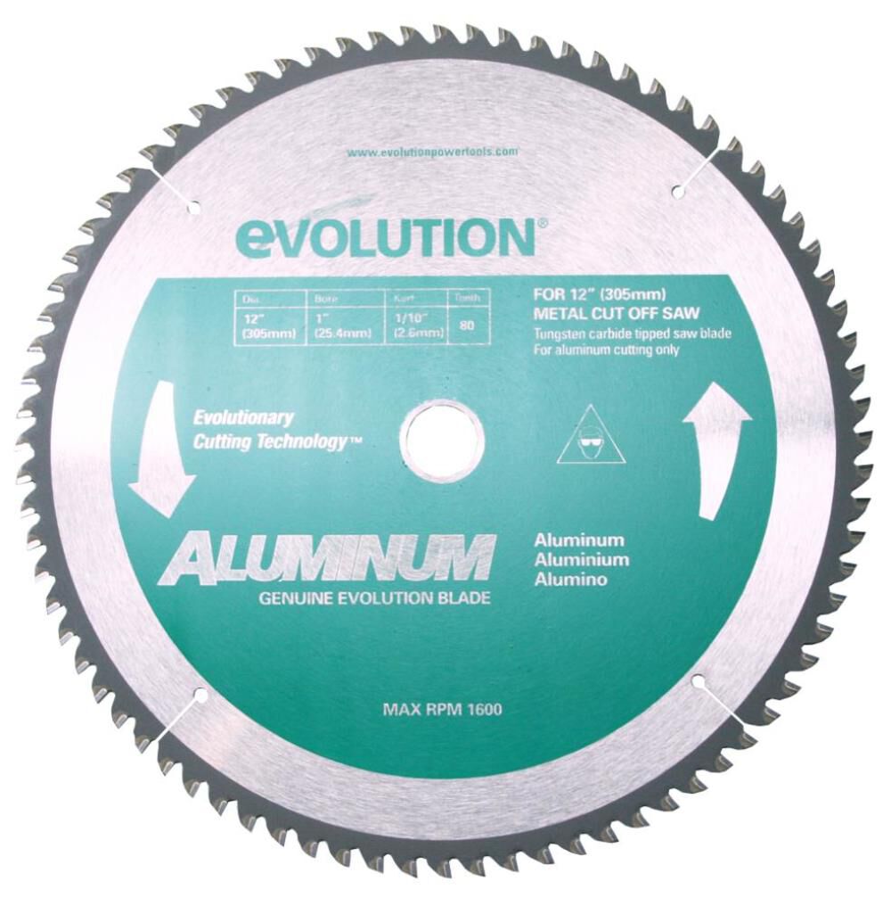 12-in 80-Tooth Tungsten Carbide-tipped Steel Circular Saw Blade 12BLADEAL